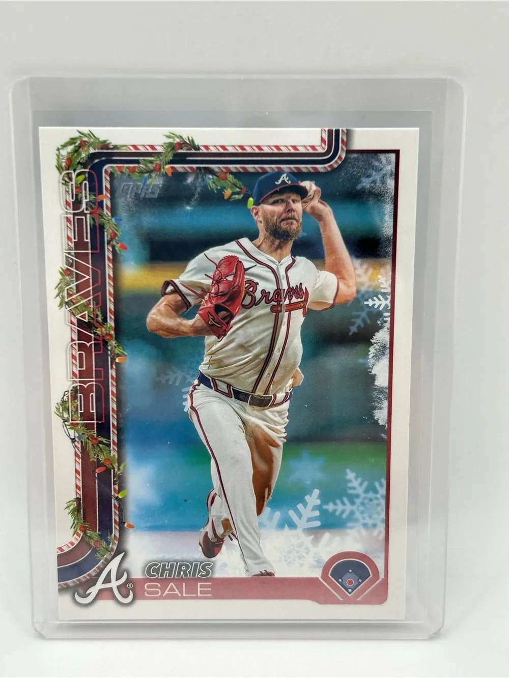 Atlanta Braves Chris Sale Topps Holiday Baseball Card - H98 ⚾️